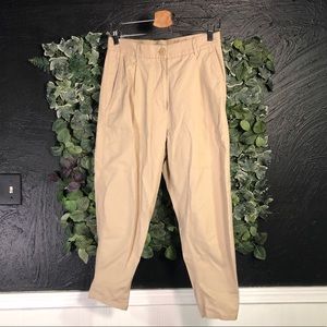 COS Women's Beige Tapered Slack Pants